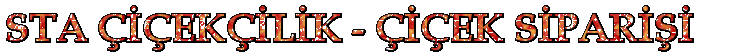 sta �i�ek �i�ek sipari�i sitemize ho� geldiniz